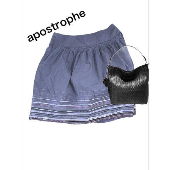 Apostrophe Dusty Plum Boho Skirt Sz. 12 - Picture 2 of 5